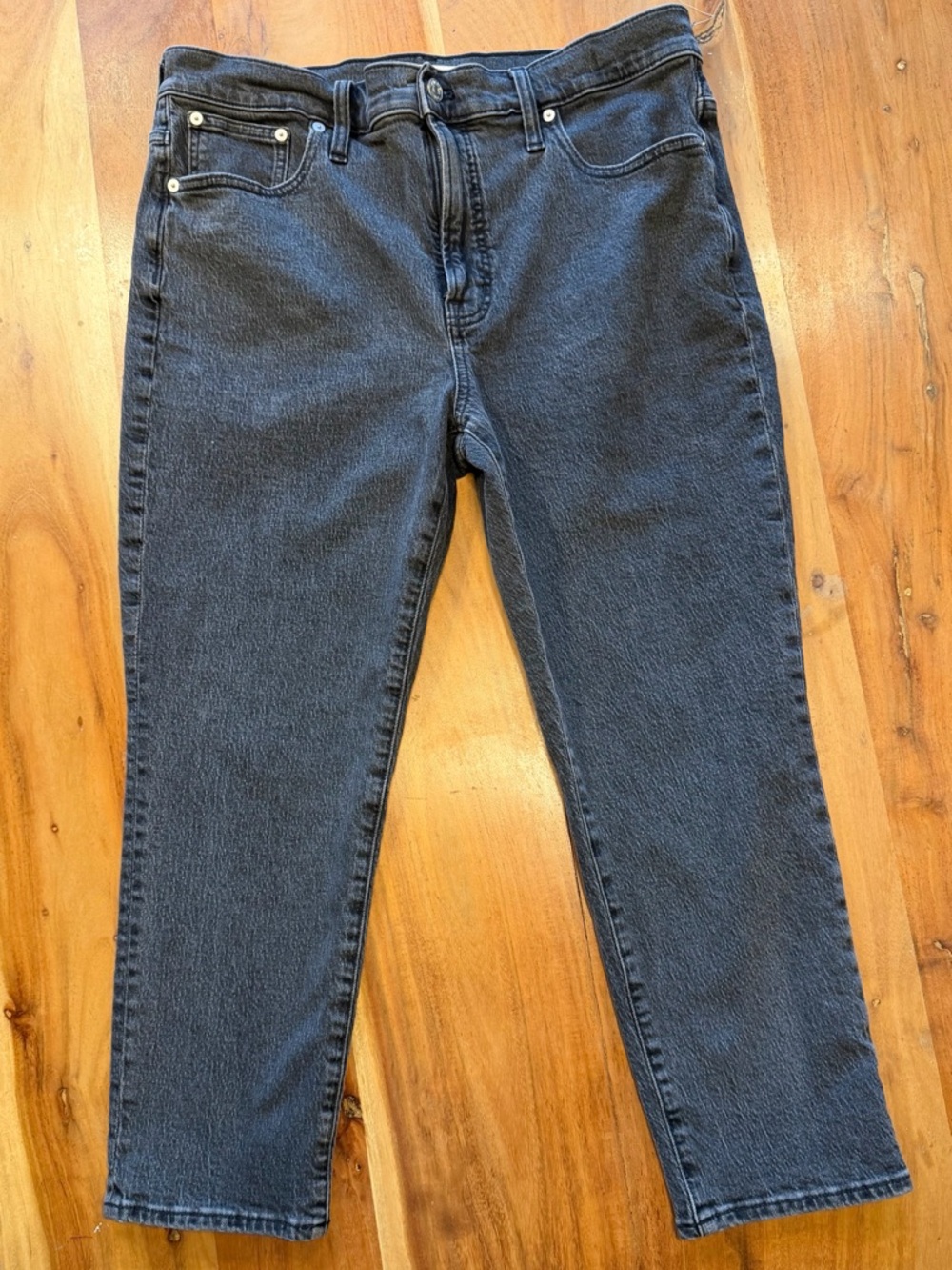 Madewell High-Rise Jeans in Washed Black